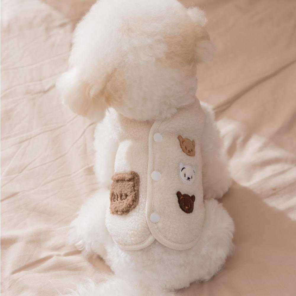 Pet Clothes Dog Clothes Autumn and Winter Two-legged Fleece Puppy Bigbear Teddy