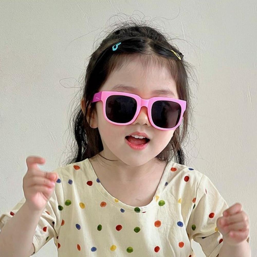 Candy Color  Sunglasses for Kids Folding Large Frame Sunglasses Children's Folding Glasses