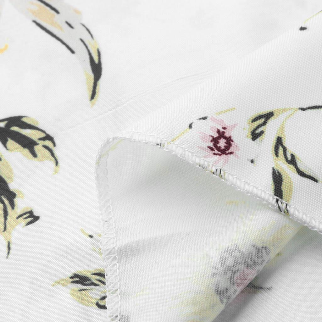 Abito Maxi Vintage a Fiori Stampa Floreale Primavera Moda Donna da Ufficio Elegante Manica Lunga Girocollo Abiti da Donna