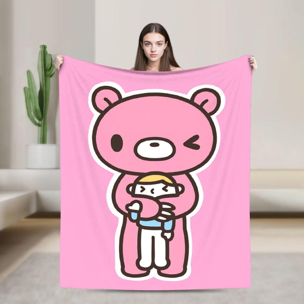 Gloomy Bear Blanket Quality Super Warm Kawaii Bedding Throws Winter Picnic Outdoor Novelty Bedspread