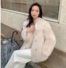 Winter new imitation fur coat women's imitation fox hair fashion temperament warm long hair top trendy cotton