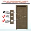 Aluminum Wooden Door Knob Lock Easy Installation Privacy Door Handles With Lock Cylinder Turn Button Door Lever Handle Set