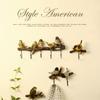 Wall Mounted Clothes Hook Bird Decoration Entryway Key Holder Wall Decorative Coat Hooks
