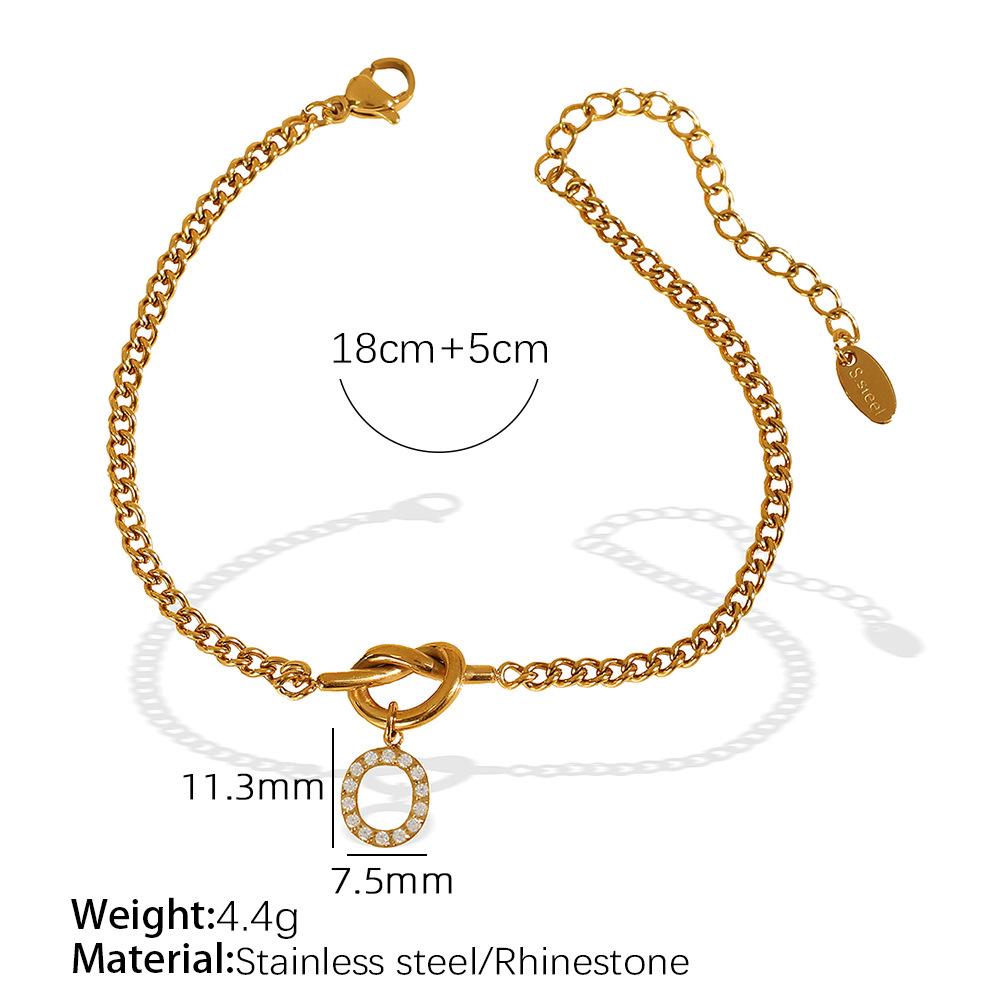 Fashion Single Item Jewelry On The New 26 Letter Bracelet Versatile Temperament High-End Jewelry Diamond Design