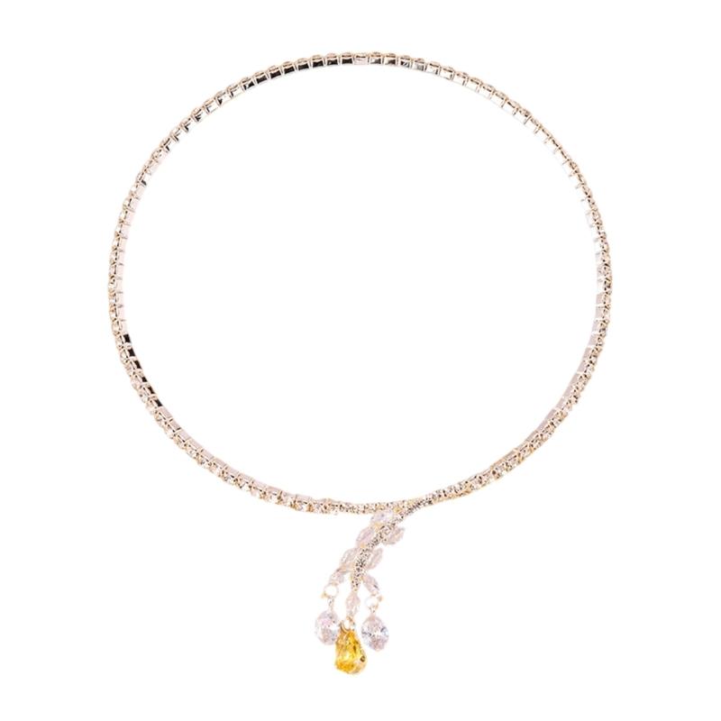 

Versatile Bohemian Styles Lariat Necklace With Crystals Leaf Pendant Adjustable Chain Jewelry Statement Pieces 1