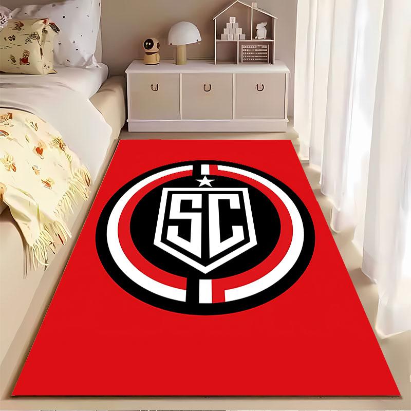 Red Shield Carpet with SC Logo suitable as a non-slip mat for the living room or bedroom sofa