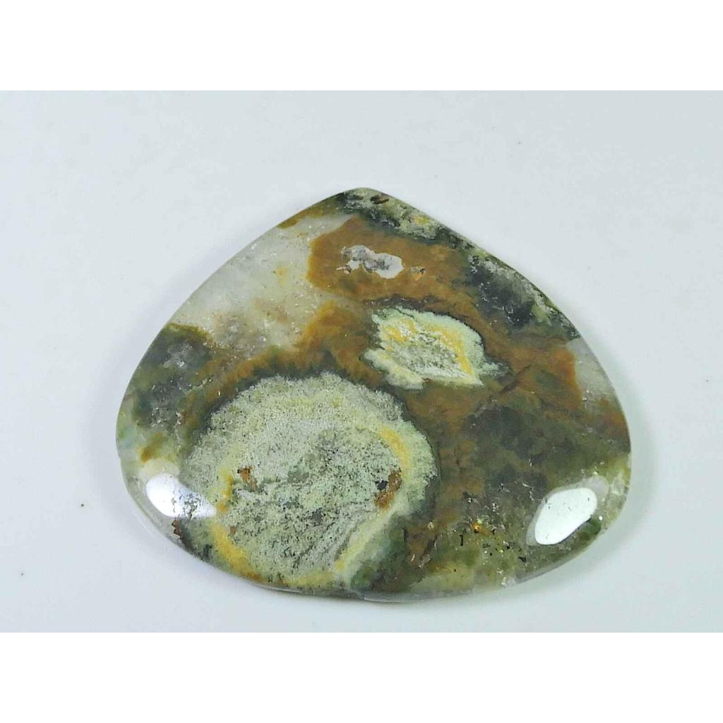 38X43MM Natural Ocean Jasper Pear Shape Cabochon Loose Gemstone 104Cts. SK-3845