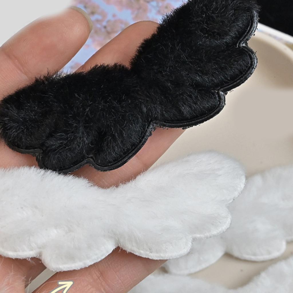 Plush Wing Appliques Headbands AccsJewelry Making Garments Handmade Hair Clip Patches Headbands Plush Decors