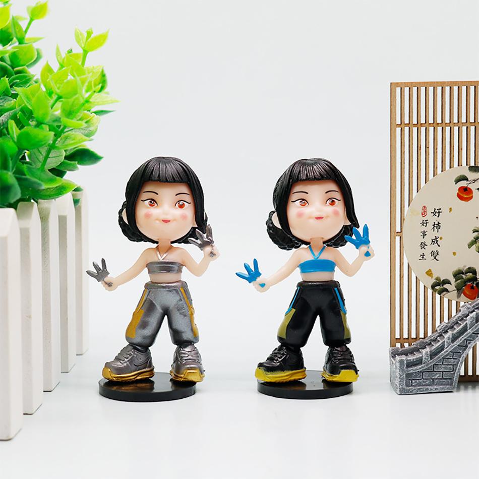 6pcs/Set Q Version Kpop Demon Hunters Action Figure PVC Toy Derpys Rumi Mira Zoey Sussy Figurine Doll For Fans Gift Childen Gift