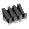 Self Draining Soap Dish Holder Silicone Waterfall Bar Soap Tray for Bathroom Kitchen Countertop Soap Rack with Foaming Bag