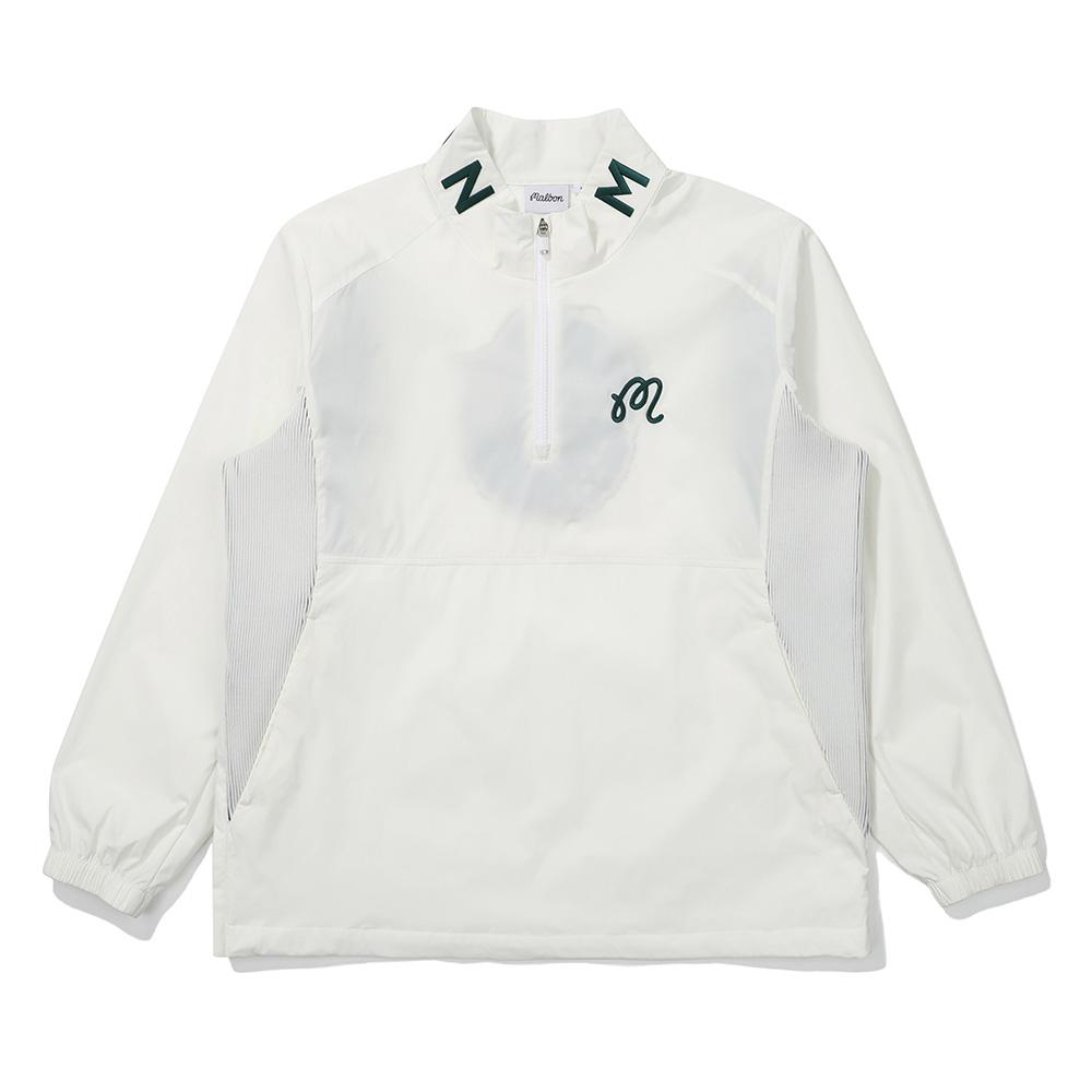 Malbon Golf Functional Hybrid Anorak Jacket Off White (Man)