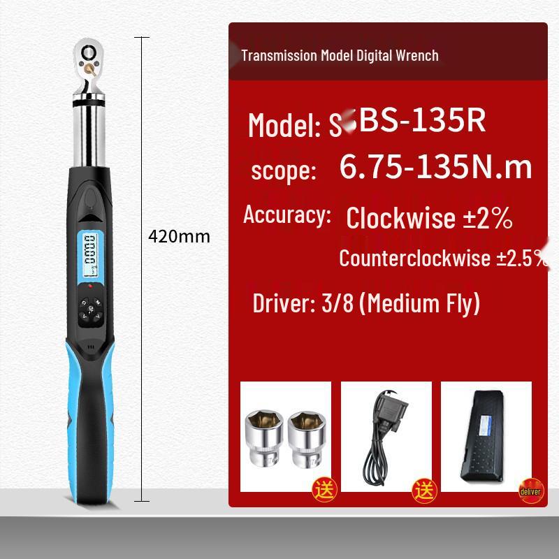 HEMUELE Digital Torque Wrench with Adjustable Torque and Screw Force Test