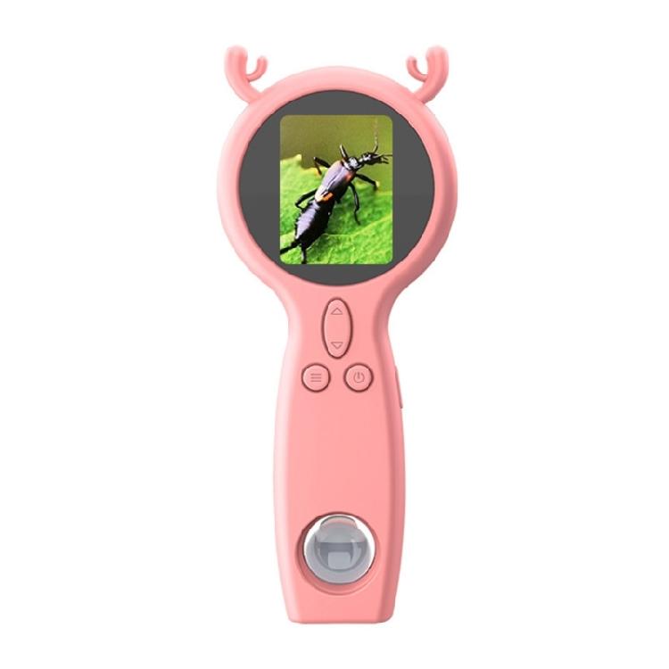 Digital Handheld Microscope For Kids 500X Magnification Builtin Camera Video Recording 2Inch Screen Outdoor