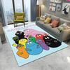 Tappeto Cartoon Anime Famiglia Barbapapa per Casa Soggiorno Camera da Letto Divano Zerbino Decorazione, Tappeto per Area Bambini Tappetino Antiscivolo