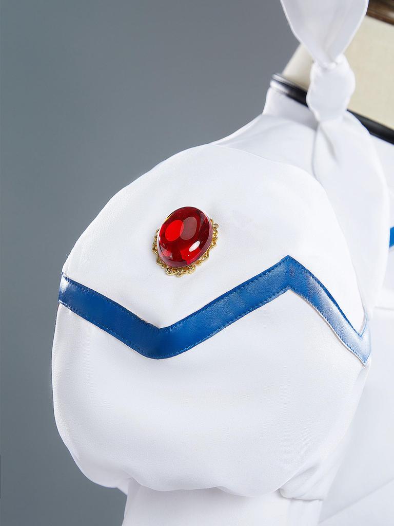Miccostumes Dospělá Kouzelná Dívka a Obleček s Vestou a Moe Cosplay Kostým pro a Duch a Bílé Dámské Anime/Hra Vrchní Díl, Sukně, Set, Cool, Roztomilý,