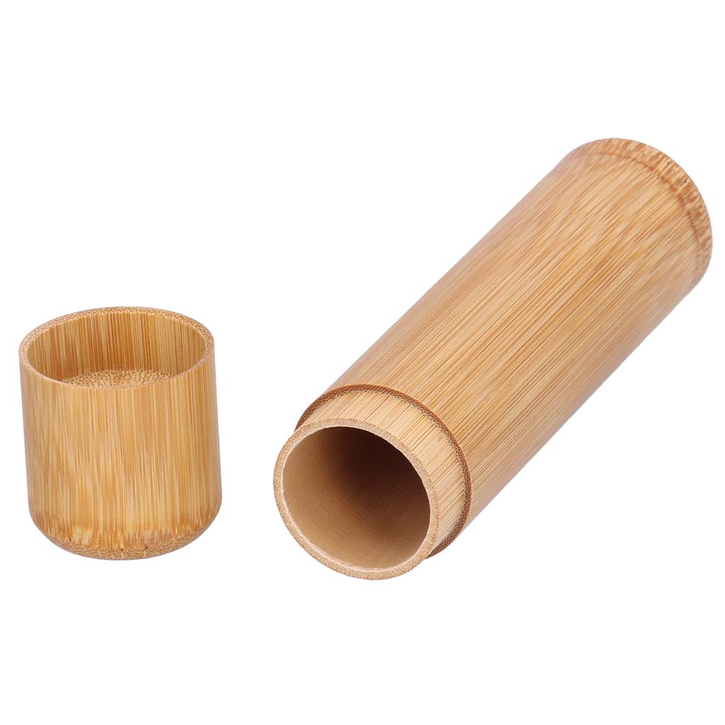 Tea Canister Bamboo Portable Tea Storage Container Box for Tea Coffee Beans NutsStyle 4