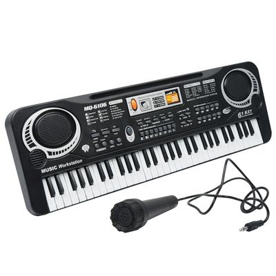 61-Tasten Multifunktions-E-Orgel Kinderspielzeug Kann direkt aufgeladen werden Mit Kinder-Früherziehung Musik-Simulationsklavier Mit Mikrofon