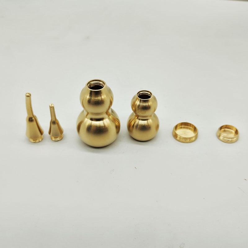 Size Three-section Open Brass Hoist Pendant Ornament Pure Copper Tea Pendulum Key Pendant Car Accessories Fulu