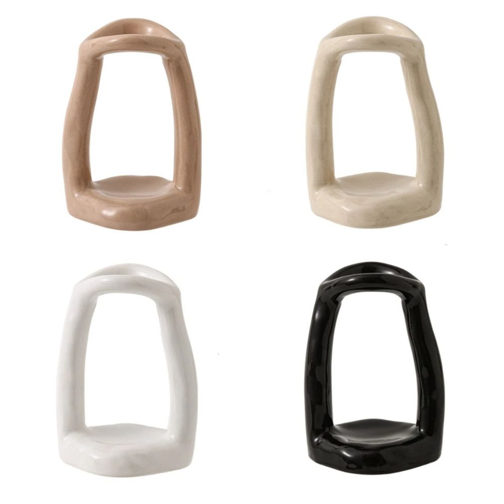 Vintage Ceramic Makeup Pen Storage Rack Hand-Made Storage Rack Home Decoration