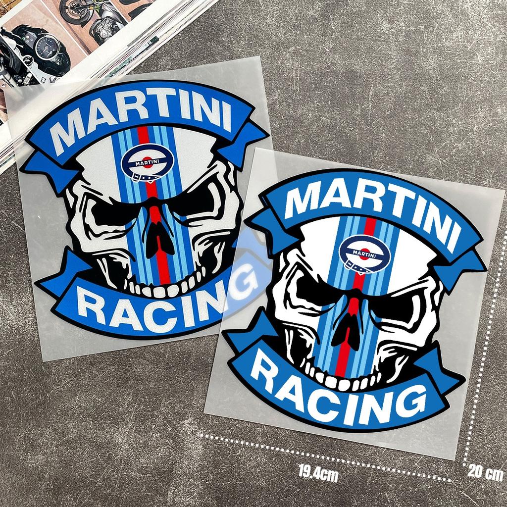 For MARTINI Stickers Motocross Racing Off-road Laptop Trunk Sticker Motorcycle Helmet PVC Decal for Love Old School LANCIA