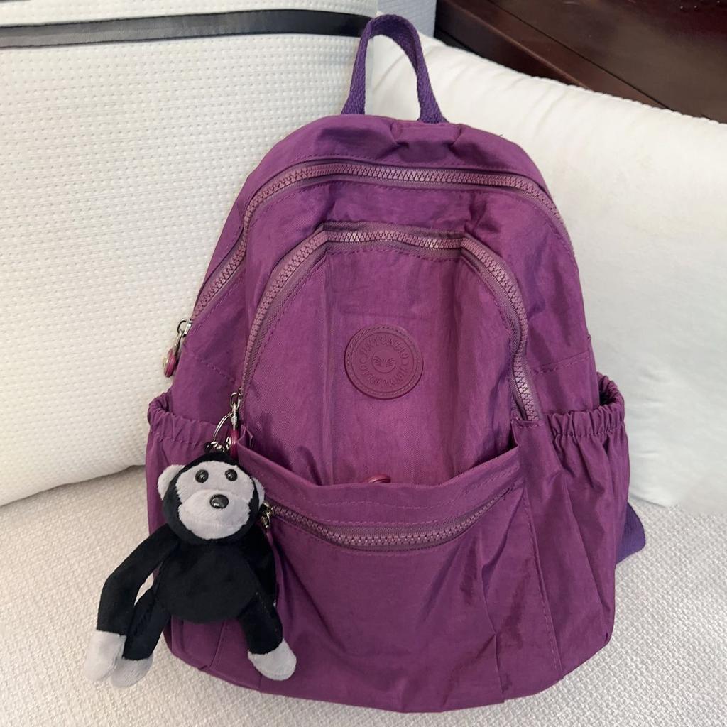 2025 new backpack women's backpack versatile mommy nylon outdoor travel light commuter small backpack