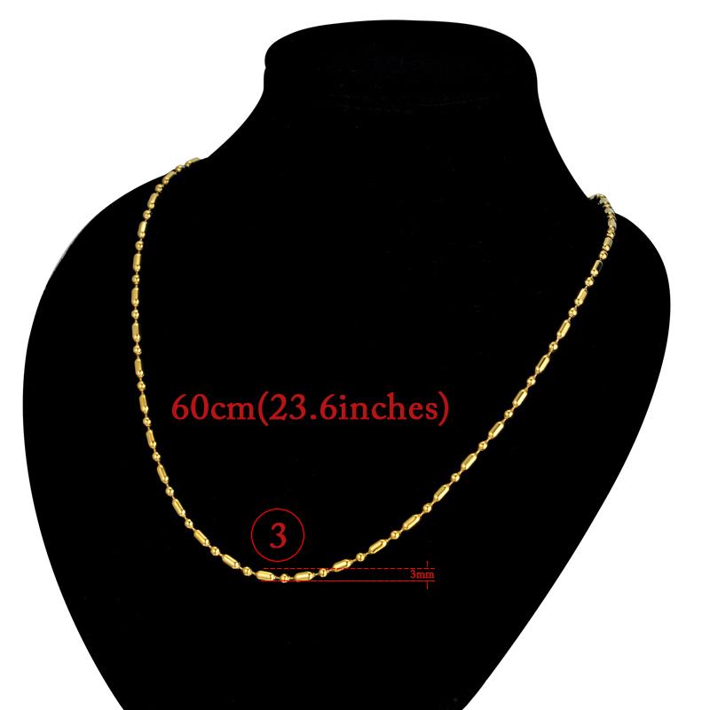 5 Style Stainless Steel Chains Female Gold Color 2MM-6MM Chain Link Necklaces For Women Men Fashion Party Jewelry Gift 2025