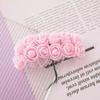 144Pcs Multicolor Foam Artificial Flower DIY Wreath Accessorie Foam Fake Flowers Mini Rose Artificial Flower Craft