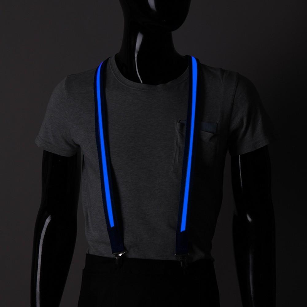 Helle LED Damen Hosenträger Kleiderbügel Leuchtende LED Lichter Hosenträger Party