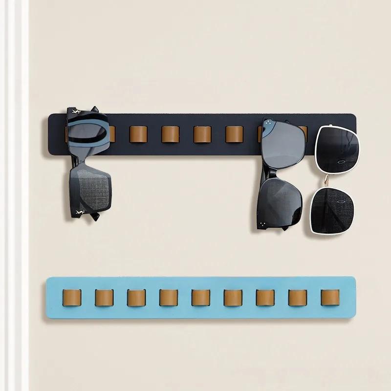 Wooden Eyeglass Storage Rack Wall Mounted Eyeglass Rack Household Sunglasses Sunglasses Storage Rack Glasses Display