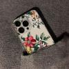 Vintage Floral and Berry Pattern Phone Case for iPhone 17 16 15 14 13 12 11 16E Series Pro Max Plus Double Layer Protection