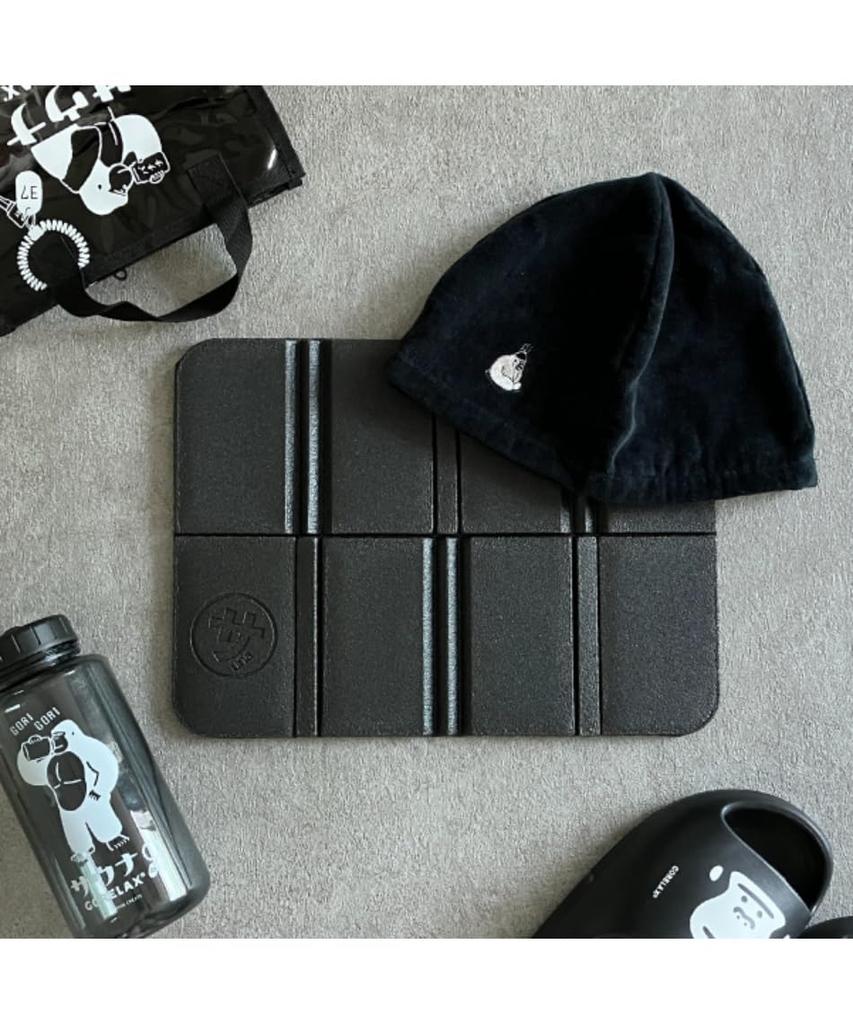 Pine Create Relaxing Foldable Sauna W38 D28 in 24P45231 Mat, Black. Size Approx. H0.8 (when use)