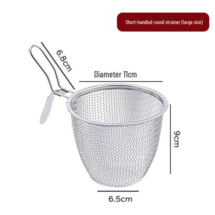 304 Stainless Steel Hot Pot Skimmer: Thickened Mesh Frying Strainer & Mala Tang Colander