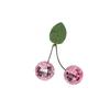 Disco Ball Cherry Decoration Pendant Decoration Room Decoration Mirror Ball with Leaf Props