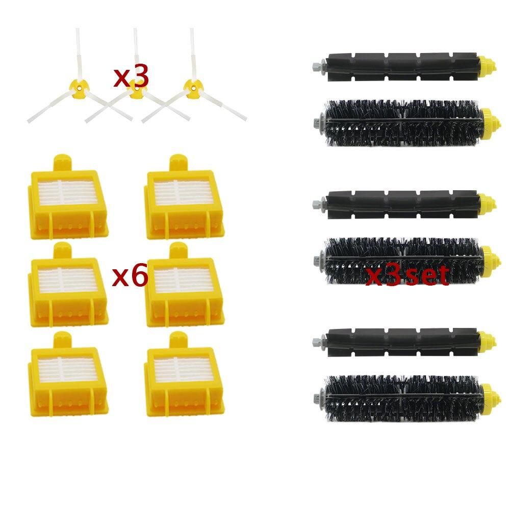 High Quality Bristle & Flexible Beater Brush & Hepa Filter & Side Brush for iRobot Roomba 700 Series 770 780 790 Vacuum Cleaner