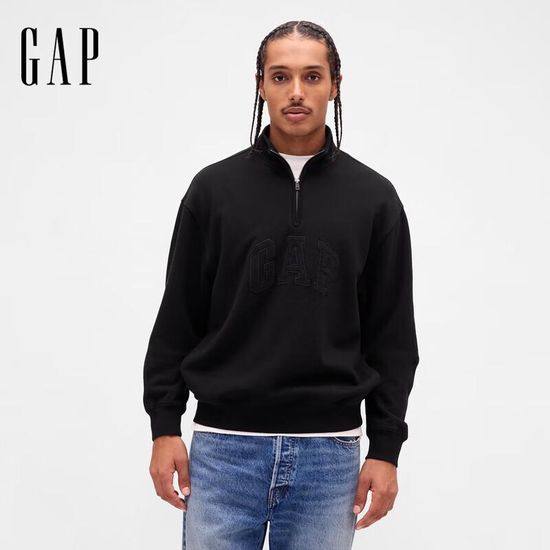 

GAP Unisex Washed Half-Zip Stand-Collar Sweatshirt US S / Asia M