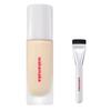 Wakemake Water Velvet Cover Foundation 30ml / SPF30 PA++q 48H Velvet Cover Without Darkening, No. 19 Porcelain [Brush Set], 1 Pcs