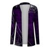 Modische, lässige, Halloween-bedruckte, langärmelige, mittellange Strickjacke für Damen
