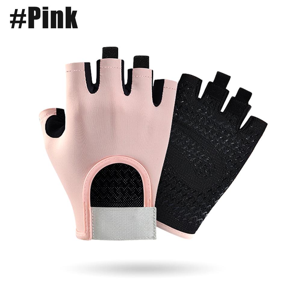 1Pair Workout Gloves, Hand Protection Microfiber Anti-Slip Gym & Fitness Gloves For Women Men Weightlifting Working Out Cycling