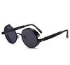 Round Sunglasses Men Designer Metal Frame UV Protection.