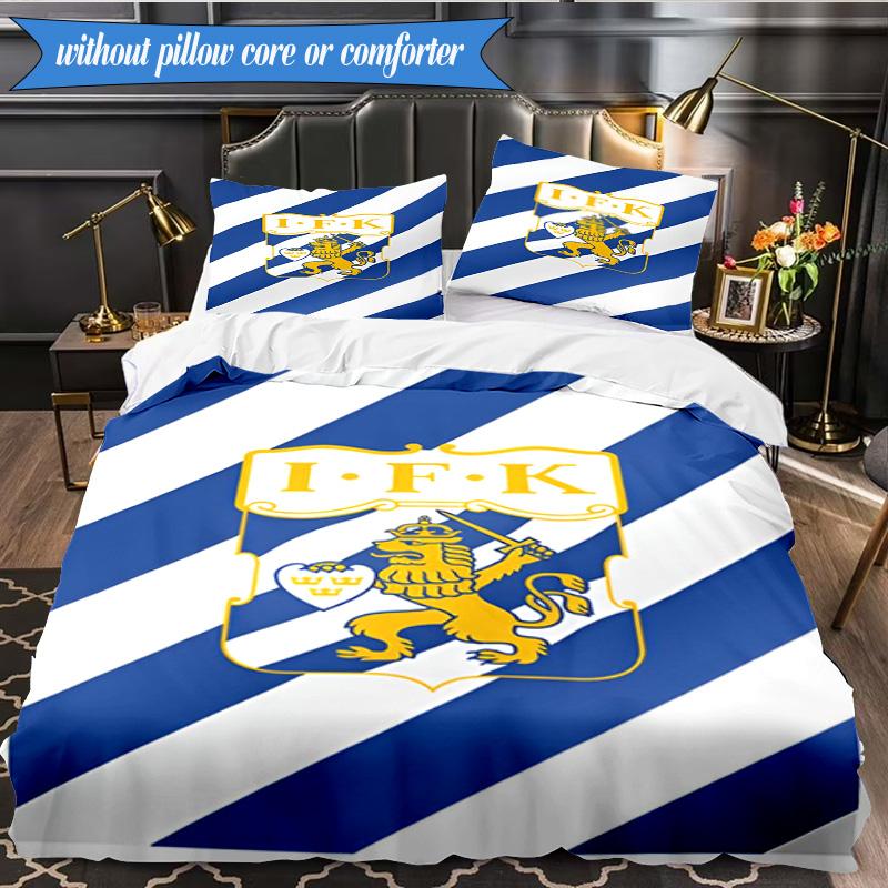 3PCS Ifk Lion Crest Emblem Bedding Set 2D Printing (Includes 1 Duvet Cover + 2 Pillowcases Coreless), Bedroom decor,Fan gift
