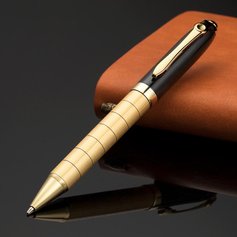 Luxury Metal Rotating 1.0mm Ballpoint Pen, Daily Writing Business Signature Pen