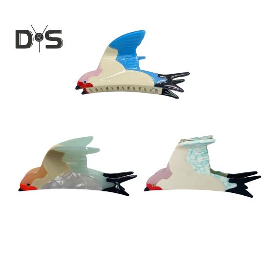 Kvinners Hårklype Duevinge Design Bakhode Hårklemme Lett Komfortabel Sklisikre Tenner Hårstylingsklemme