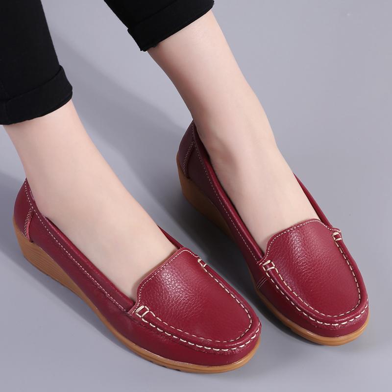 35-41 Moteriški laisvalaikio batai Mikropluošto plokščiadugniai moteriški batai slaugytojoms