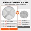 Fire Pit Spark Screen Round 27", Reinforced Heavy Duty Steel Metal Cover, Outdoor Firepit Lid, Easy-Opening Top Screen Covers Round with Ring Handle