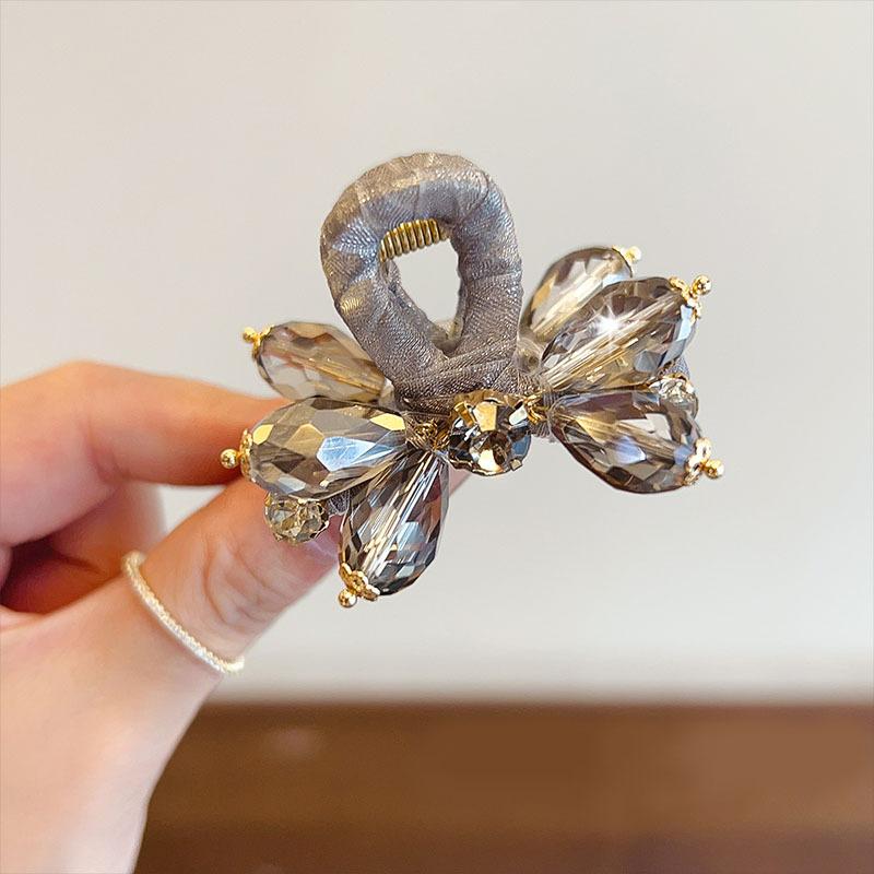 Crystal Half-Up Hair Clip Exquisite Rhinestone Side Hair Clip Shark Clip For Women