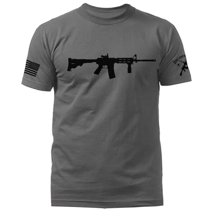 Women's Graphic Tee AR-15 2nd Amendment American Pride Gun Patriotic Graphic T-shirt