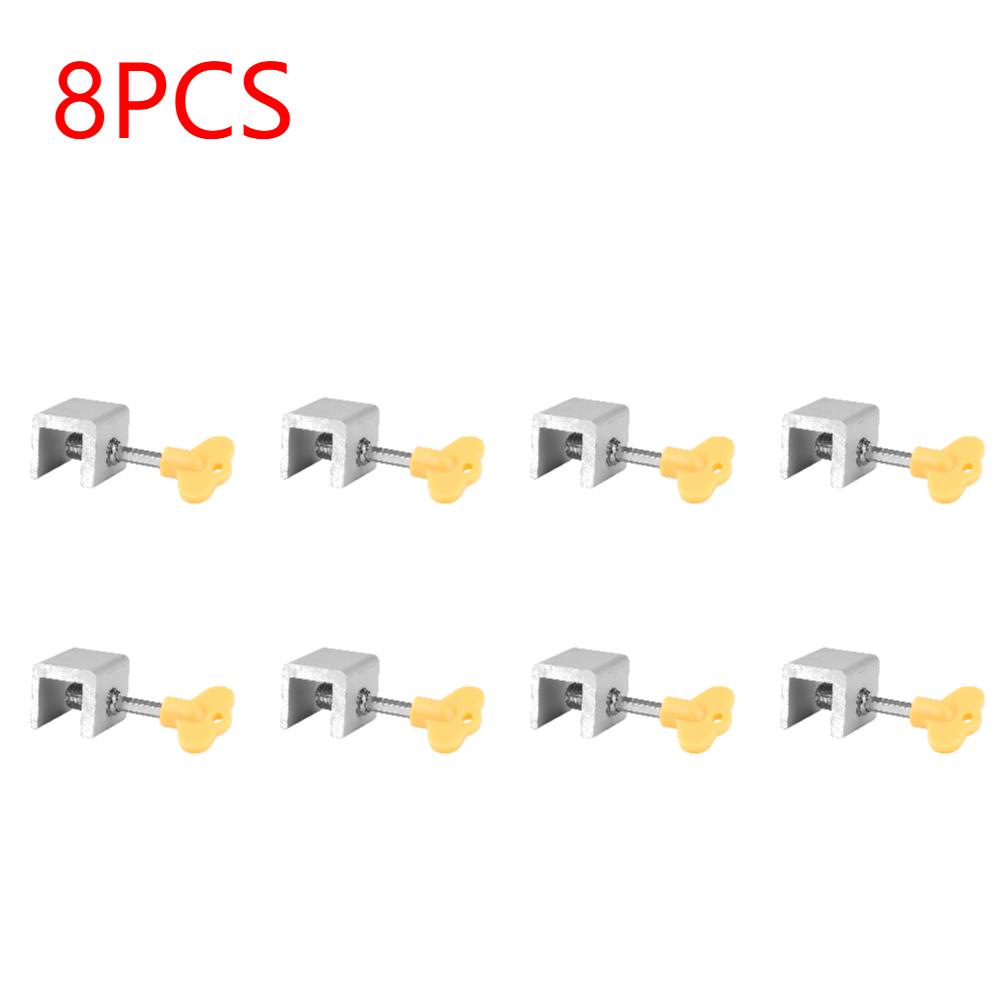 1-10Pcs Anti-theft Door Window Lock Aluminum Alloy Window Lock Stopper Sliding Door Baby Kids Child Safety Doors Lock