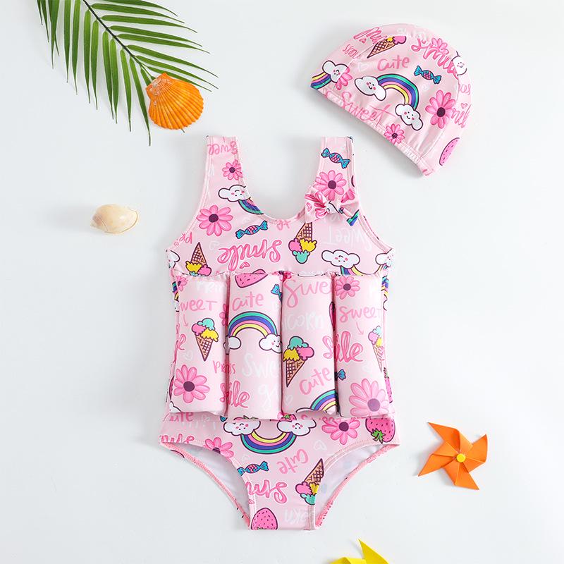 2024 Children's Buoyancy Swimsuit: Cute One-Piece for Boys & Girls