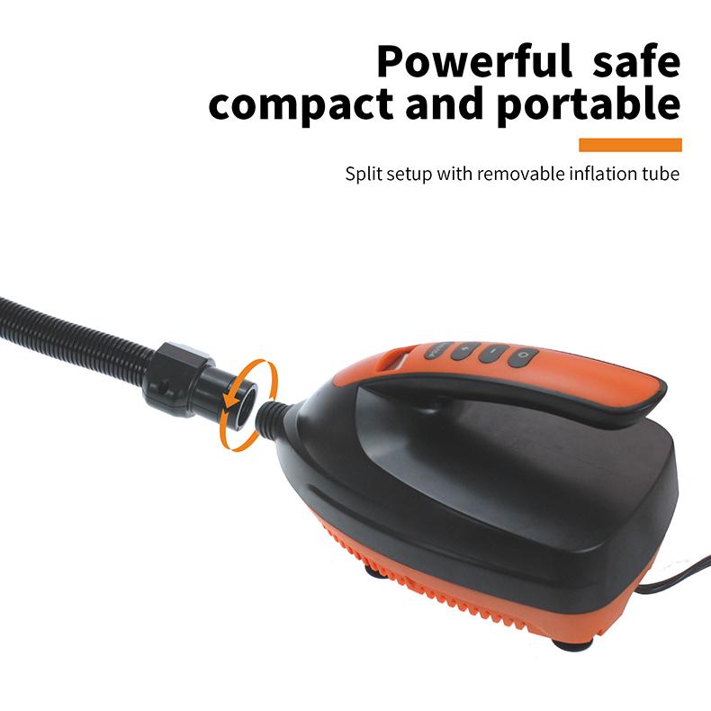 16/20 PSI Inflatable Pump Electric Air Pump 12V SUP Pump Electric Max Dual Stage for Stand Up Paddle Pvc Boat Pump Air Mattress