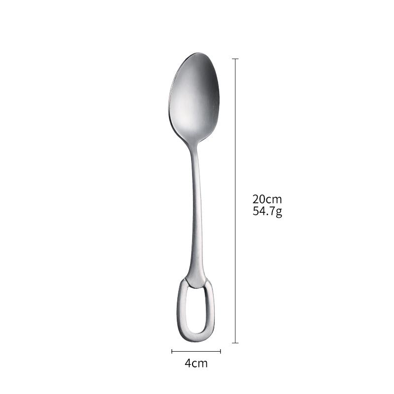 Tafelgeschirr Edelstahl Messer Gabel Löffel Besteck Essbesteck Griff Aufhängbar Erstellen Anpassbares Logo Besteck Komplettes Set 1 Stück Luxus